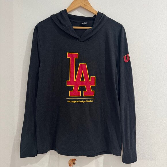 USC Trojans x LA Dodgers Exclusive Cotton Hoodie – Small, NEW - Picture 1 of 6